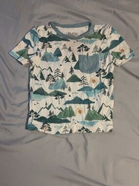 Little Sleepies Mountain Mist play pocket tee